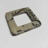 Dalmatian Jasper Square Ring Pendant - 4 Pieces