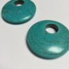 Magnesite Donut Pendants - 4 Pieces