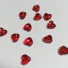Glass Heart Beads - 50 Pieces