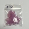 Light Purple Lexan Orchid Beads - 24 Pieces - Image 2