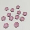 Vintage Plastic Flower Beads in Lavender - 48 Pieces