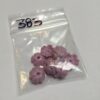 Vintage Plastic Flower Beads in Lavender - 48 Pieces - Image 2