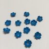 Vintage Plastic Flowers in Bright Blue - 48 Pieces