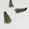 Silver Plated Chain Tassels - 24 Pieces