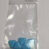 Vintage German Glass Triangle Beads in Sky Blue - 10 Pieces - Image 2