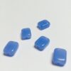 Vintage German Glass Beads in Powder Blue - 10 Pieces