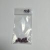 Vintage German Glass Pyramid Beads in Purple Cream - 16 pieces - Image 2