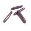 German Vintage Glass Daggers in Purple Cream - 8 Pieces