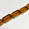 Vintage German Glass Beads with 22k Gold Edging - 6 Pieces