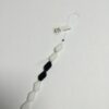 Vintage German Glass Beads in Black and White - 18 Pieces - Image 2