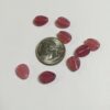 Vintage Glass Leaves in Dusty Rose - 16 Pieces - Image 3