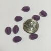 Vintage Glass Leaves in Matte Purple - 16 Pieces - Image 3