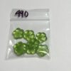 Glass Flowers in Peridot Green - 16 Pieces - Image 2