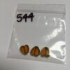 Vintage German Gold Edged Glass Hearts in Amber - 6 Pieces - Image 3