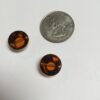 Vintage German Glass Pagoda Bead in Amber - 4 Pieces - Image 3