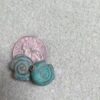Solid copper spiral bead with patina - 8 Pieces - Image 2