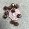 Amazing faceted Austrian vintage bronze finish beads - 40 Pieces - Image 2