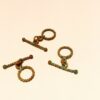 Solid copper clasps with real patina - 12 Sets - Image 2