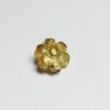 Gold Foiled Glass Flower Bead - 2 Piece