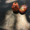 Hand Painted Wood Beads - 8 Pieces - Image 2
