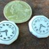 Vintage Glass Two Hole Clock Bead - 8 Pieces - Image 2