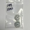 Vintage Glass Two Hole Clock Bead - 8 Pieces - Image 5