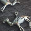 Cast White Metal Camel Pendants - 8 Pieces
