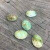 Vintage Glass Scarab Cabochons - 16 Pieces