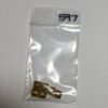 Square Shaped Gold Plated Pewter Beads - 12 Pieces - Image 3