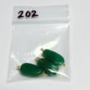 Vintage Glass Wire Wrapped Components in Jade Green - 12 Pieces - Image 5