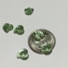 Vintage German Glass Sew-On Leaves - 24 Pieces
