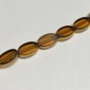 Vintage German Glass Beads with Real Gold Edging - 15 Pieces