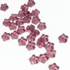 Amethyst Vintage Glass Flower Beads - 120 Pieces