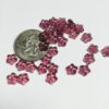 Amethyst Vintage Glass Flower Beads - 120 Pieces - Image 3