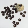 Metallic Bronze Vintage Glass Flower Beads - 120 Pieces - Image 3