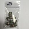 Artisan made Lampwork India Glass Drops in Light Green - 24 Pieces - Image 2