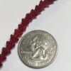 Vintage red Glass Flower beads, 90 pcs. - Image 3