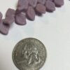 Vintage Glass Leaves in Purple Cream - 54 Pieces - Image 3
