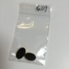 Vintage German Gold Edged Glass Oval Beads in Black - 4 Pieces - Image 4
