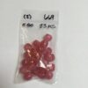 Vintage Japanese Glass Baroque Beads in Pink - 23 Pieces - Image 5