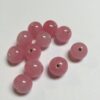 Vintage Japanese Glass Rounds in Light Pink - 18 Pieces