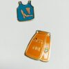 Vintage Enameled Outfit Charms - 4 Pieces