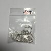 Textured Silver Plated Circle Links - 40 Pieces - Image 2