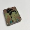 Hand Painted and Set Double Sided Pendant (Style 4) - 1 Piece
