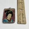 Hand Painted and Set Double Sided Pendant (Style 6) - 1 Piece - Image 4