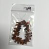 Vintage Curved Lentil Beads in Orange and Black - 88 Pieces - Image 5
