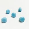 Vintage German Cut Rounds in Sky Blue - 10 Pieces