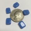 Vintage German Glass Beads in Powder Blue - 10 Pieces - Image 3