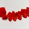 Vintage Glass Leaves in Opaque Fiery Orange - 108 Pieces - Image 2