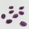 Vintage Glass Leaves in Matte Purple - 16 Pieces